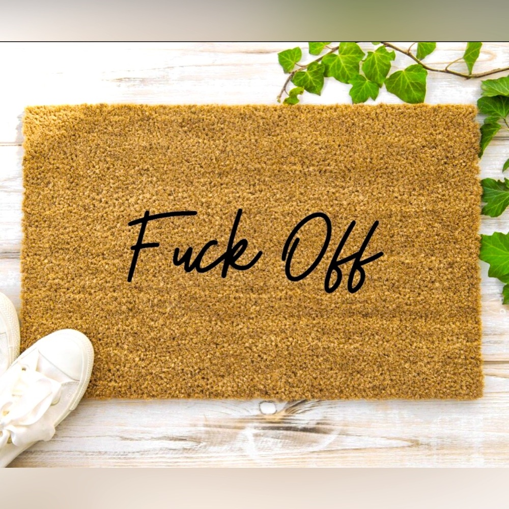 F**k Off Coir Doormat